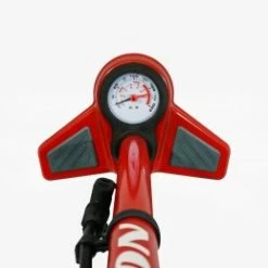 Marque Pompe à Pied Newton® FPV1 Acier - Rouge -Vente De Vélos Pas Cher pompe a pied newton fpv1 acier rouge 2