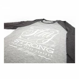 Marque Tshirt Stay Strong Demming Raglan Grey 2 Marque Tshirt Stay Strong Demming Raglan Grey – Image 2